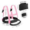 Pikkukuva 2 / 8: Hiihtovaljaat Lumilautailuharjoitteluhihna Turvavyö Luistelusetti Hiihtoturvallisuus Anti-fall-köysi, Sopii 3-16-vuotiaille Pink (with Bag)