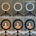 Miniatyrbild 4 av 9: Selfie Ring Light LED med Stativ & Fjärrkontroll