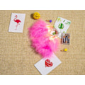 Miniatyrbilde 5 av 10: LED-lyslenke med fjær, kalkunfjær, dekorativt lys, 20 lamper, fjær, batteridrevet lys Pink Feather 1.5M10led