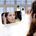 Miniatyrbillede 2 af 5: Digitalt vækkeur, spejflade LED elektroniske ure, med USB-oplader, snooze-model