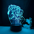 Miniatyrbilde 1 av 4: 3D illusjonslampe Anime JoJo's Bizarre Adventure Ni