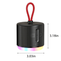 Miniatyrbillede 3 af 5: Bærbar Bluetooth-højttaler, 7 timers spilletid, 66 fod Bluetooth-rækkevidde, forbedret basmikrofon