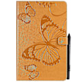 Miniatyrbild 1 av 5: KT Tablet Series-3 Imprint Butterfly Läderfodral Mobiltillbehör för Samsung Galaxy Tab A 10.5 T590 T595 T597（Stil H Samsung Galaxy Tab A 1，Gul, Gul）