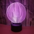 3D Abstrakt Nattlampa Led Ljus Optisk Illusion