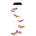 Miniatyrbilde 4 av 5: LED solcellelys vindklokkespill lys, overraskelsesgave til kjærester, mødre, datter, hagehengende spinnerlampe, fargeskiftende eventyrlys, utendørsdekor