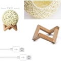 Miniatyrbilde 5 av 5: Fitlife LED nattlys sengelampe rotting og tre soverom stemningslampe USB oppladbar