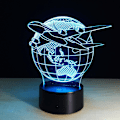Miniatyrbillede 5 af 5: 3D illusion visuel nattelys skift LED skrivebordslampe soveværelse hjem indretning