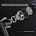 Miniatyrbilde 4 av 5: Transparent Bluetooth-headset Mini True Wireless Competition 5.2 Støyreduksjon Space Capsule Cool Game Headset Svart