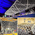 Miniatyrbillede 3 af 5: Led-lyskæde net mesh fe-lys til festival bryllup julefest dekoration