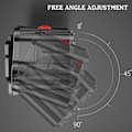 Miniatyrbillede 3 af 5: Lommelygte LED-lommelygte 11LED pandelampe udendørs headset lommelygte USB-opladning lang levetid LED multifunktion（J）