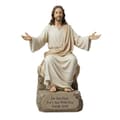 Jesus staty med öppna armar för välsignelse, för skrivbordet, present, inspirerande inredning A