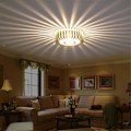 Miniatyrbillede 2 af 5: Led væglampe Rgb solsikke 360 graders hul cylinder farverig lampe - perfekt til stue soveværelse trappeopgang