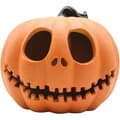 Oransje LED-gresskarlykt til Halloween – batterier ikke inkludert, lysende plastdekorasjon