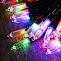 Miniatyrbild 1 av 5: Julbelysning flerfärgad, 17,94' 50 LED julgransljus, batteridriven julbelysning