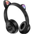 Hodetelefon P47m Bluetooth-kompatibel Hodemontert Lysende Katteøre Casual Stereo