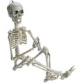 Halloween Skjelett - Dekor - 40cm - Plast - Bevegelige Ledd - Hvit