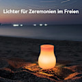 Miniatyrbild 5 av 6: Nattlampa vas, 3 färger justerbar, USB-laddningsbar, LED-utbytbar