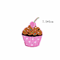 Miniatyrbillede 2 af 5: Dww-7 stykker cupcake broderi patches, børns tøj jakke taske med farvede stryge-på patches, DIY søde broderi patches, dejlige