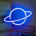 Miniatyrbild 4 av 5: Led Neon Skylt Planet Neon Ljus Moln Blixt Led Vägglampa Väggdekor Batteri/USB Drivs