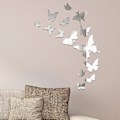 Miniatyrbillede 5 af 5: 25 x Butterfly Kombination 3D Spejl Vægklistermærker Hjem Indretning (Akryl)