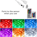 Miniatyrbild 2 av 5: LED-bandlampa 5050 LED-listljusset Färgglad RGB-ljusremsa Vattentät 5 meter Wifi Smart Light Strip