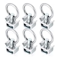 Miniatyrbild 1 av 5: L-spår Flygplans Aluminium Enstaka Stud Montering Tie Down Ankare Snabbkrok (6PCS)