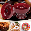 Miniatyrbilde 3 av 5: 3 stk/sett Donutform Rund/Hjerte/Blomsterformet Matkvalitet DIY PP Dessert Fondant Kake Cutter Maker