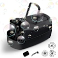 Miniatyrbillede 1 af 7: Boble maskine, automatisk USB bryllup scene boble rekvisitter, sort