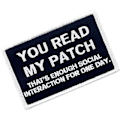 Miniatyrbild 2 av 4: Du läser min patch, det räcker med social interaktion för en dags taktisk patch - broderad moralisk applikation