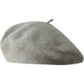 Fasjonabel klassisk vintage fransk stil myk ull- og polyesterbaret varm vinterlue Gray