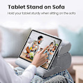 Miniatyrbillede 5 af 5: Pude Tablet Telefon Stativ til iPad Bog Bærbar Holder Support 3 Vinkler Seng Tablet Beslag