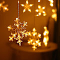 Miniatyrbild 4 av 5: Wabjtam Jul Snöflinga Ljus Led Snöflinga Istapp Ljus Timer Jul Ljus Dekor