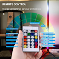 Miniatyrbillede 4 af 5: Rgb Smart Ambiance Gulvlampe 103cm Smart App Fjernbetjening Stue Soveværelse Hjørnelampe Natlampe