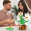 Miniatyrbild 4 av 5: Blombyggset för Vuxna, Blombukett Påskliljor Bonsai Växt, Botanisk Samling Heminredning, Kreativ Leksakspresent för Pojkar Flickor 6+