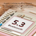 Miniatyrbilde 5 av 5: Bluetooth-hodetelefoner Berører LED Digital Display Skjerm 5.3 Bluetooth Chip HIFI Stereo Surround Sound Intelligent Noise Reduction Low Latency