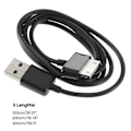 Pikkukuva 3 / 4: Vaihdettava USB-latauskaapeli datakaapeli Galaxy Tab P3100 P3110 Gt-p5100（1m）