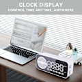 Miniatyrbild 5 av 5: Bluetooth-ljudsystem med rensning, Bluetooth-väckarklockshögtalare (vit)