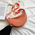 Miniatyrbild 1 av 2: Avslappnad nylon hobo axelväska för kvinnor, axelväska med stor kapacitet, tote väska för damer, resväska, handväska, 2022, 1 st - orange