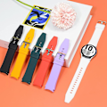 Miniatyrbild 4 av 5: 6-pack Kompatibel med Samsung Watch 4 Band 40mm 44mm/ Galaxy Watch 4 Classic Band 46mm 42mm, Silver Spänne Mjuk Silikon Sport Ersättningsarmband För