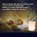 Miniatyrbillede 4 af 5: LED-nattelys, smart sengebordslampe, dæmpbar berøringskontrol, USB-genopladelig, bærbar, RGB-farveskift til børn, soveværelse, camping (varm hvid)