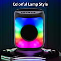 Miniatyrbild 5 av 5: Bluetooth-högtalare Party Subwoofer Bluetooth-högtalare Bärbar utomhushögtalare Bluetooth Trådlöst ljud med blandade färgade lampor Utrymme