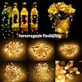 Miniatyrbild 5 av 5: Utomhuslampor Varmvitt Ljus Batteri String Koppartråd Dekor Jul 20 st 1M 10 Led