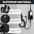Miniatyrbillede 2 af 5: 1 sæt EV-opladerholder, elektrisk bilopladerkabelholder, opladningsboksholder, vægmonteret elbilsstik (sort)