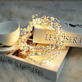 Pikkukuva 1 / 5: Ocean Pearl Beads String Lights, 2m 20 Led Lights Battery Powered For Wedding, Birthday Parties Diy Home Mantel-2m