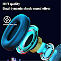 Miniatyrbilde 5 av 5: Hodemontert sammenleggbar TWS-hodetelefon trådløs Bluetooth 5.0 headset FM/TF-kort Aux-in-funksjon 7-fargers gradient blenderåpning innebygd mikrofon