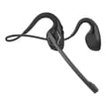 Bluetooth-headset med mikrofon, åbne øretelefoner trådløse støjreducerende headset til kontor, kørsel, arbejde, hjem (sort)