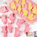 Miniatyrbillede 3 af 5: 8 stk. kageform balletformer non-stick varmebestandig fondantpasta slik kage prægning stencil