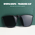 Miniatyrbilde 2 av 5: Polariserte Clip-on Flip Up Solbriller UV400 Linser Reversible Polariserte Clip Solbriller for Sykling Kjøring（Gradient Te）