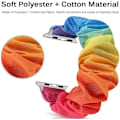 Miniatyrbild 1 av 2: Kompatibel Apple Watch Series 7 41mm Scrunchie-band, Mjukt Tryckt Elastiskt Scrunchie-band för Apple Watch Series 7/SE/6/5/4/3/2/1 38mm 40mm 41mm