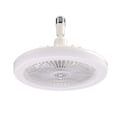Miniatyrbillede 1 af 5: Elektrisk loftsventilator med lampe, energibesparende, støjsvag lysventilator til badeværelse, køkken, soveværelse (fjernbetjening, hvid)